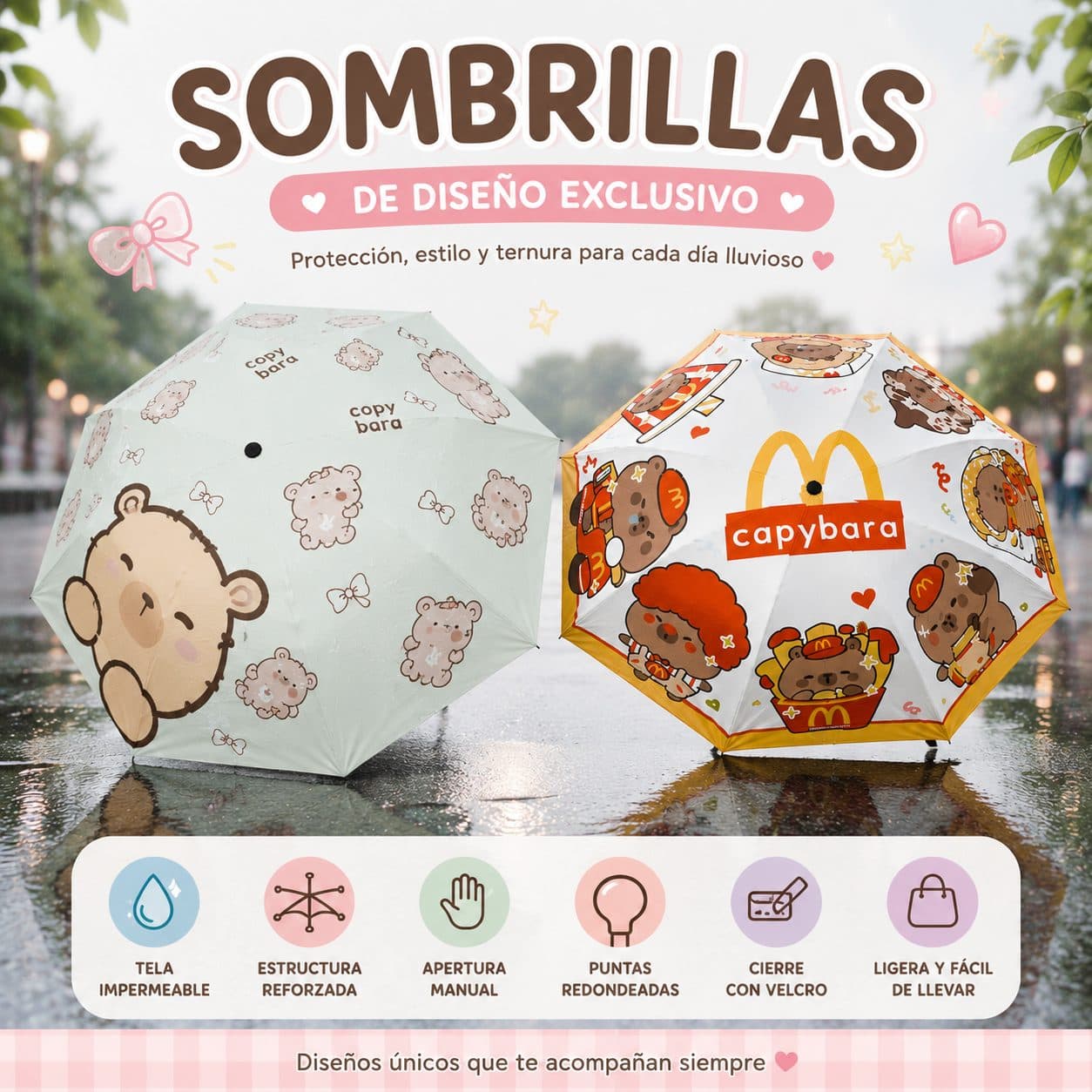 SOMBRILLA MANUAL CAPIBARA
