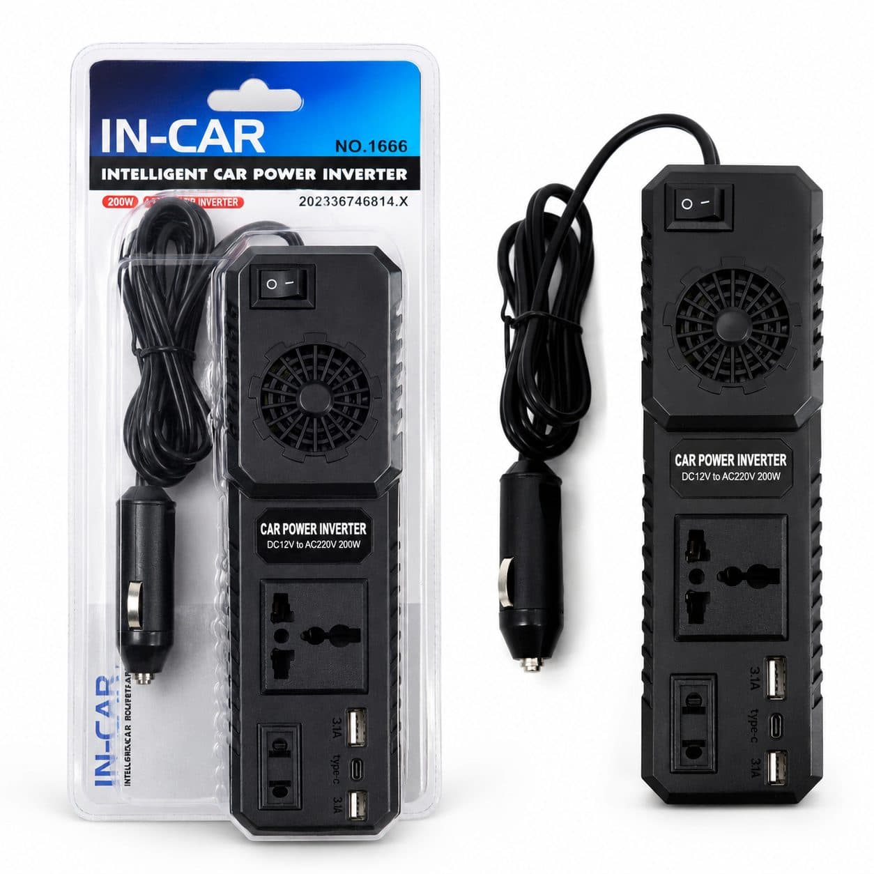 CONVERTIDOR DE ENERGIA 200W PARA CARRO