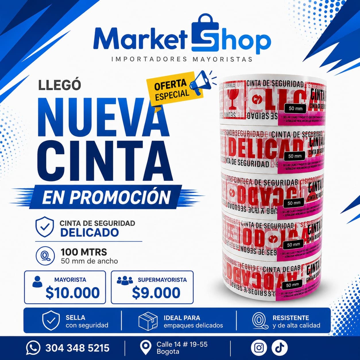 CINTA DELICADO MAS IMAGEN 100 MTR