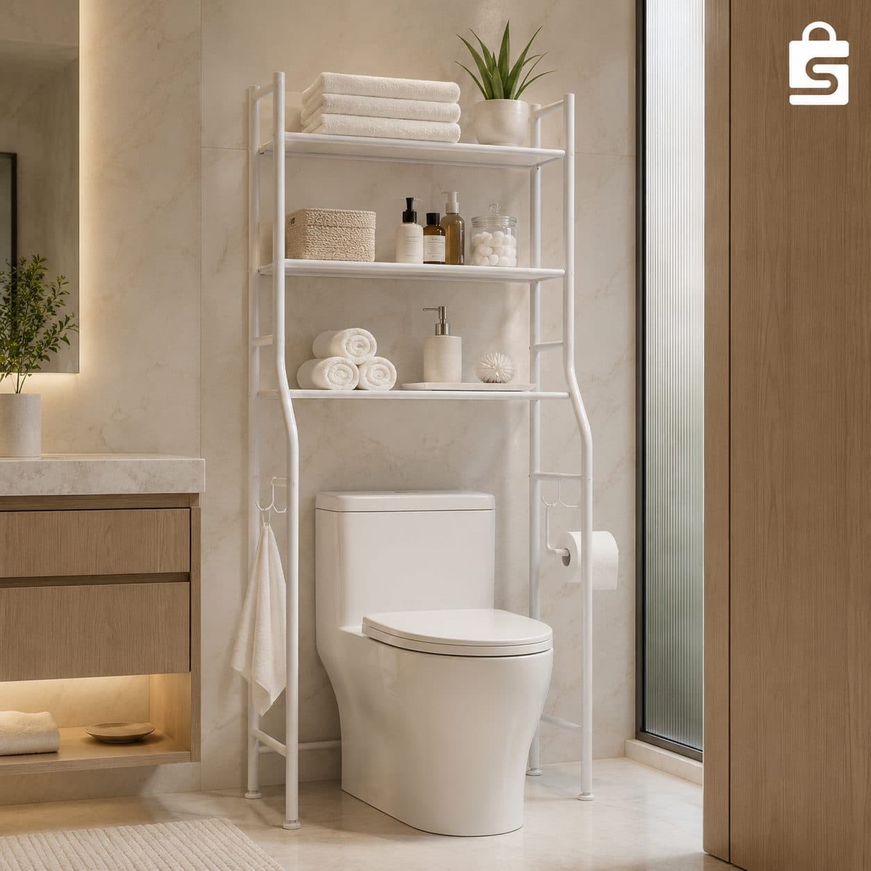 RACK METALICO DE BAÑO